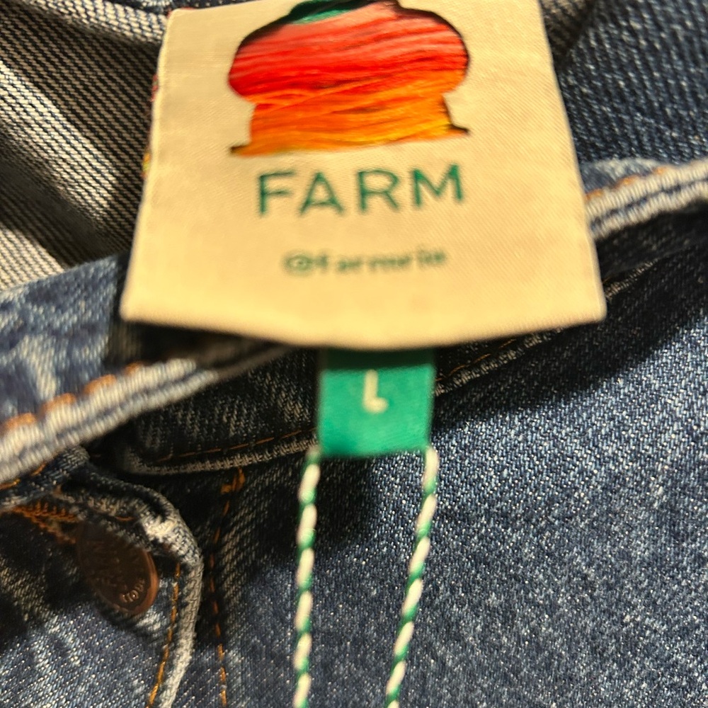 FARM Rio Denim Blue Crochet Jacket - Picture 7 of 12